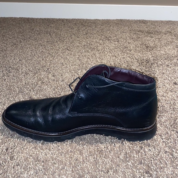 Z Zegna Black Laced Ankle High Dress Shoes - Picture 5 of 8